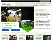 Tablet Screenshot of golfsimulators.com
